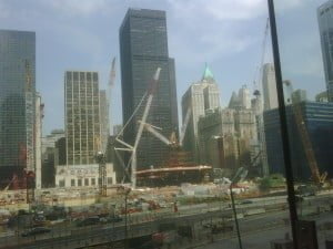 NYC Trade Center Site under construction in May 2010