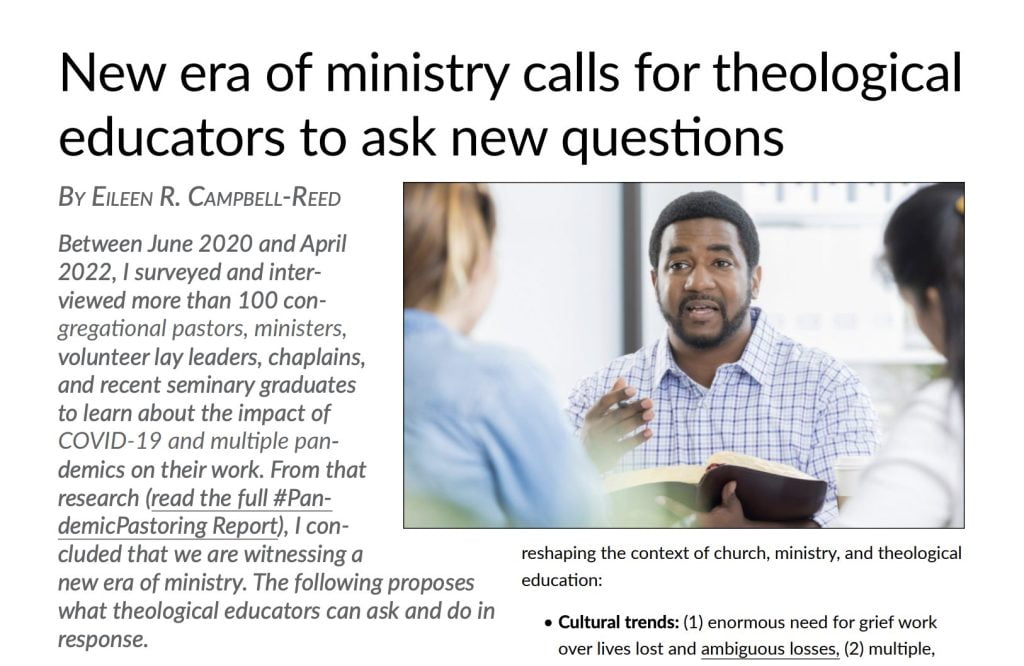 10 things that Matter in theological education